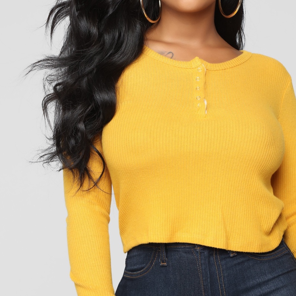Alma Top - mustard